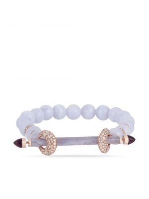 Bracelet avec perles en or rose Ananya rose