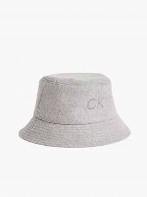 Vlnená čiapka Calvin Klein biela