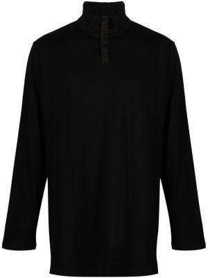 Pullover mit geknöpfter aus baumwoll Yohji Yamamoto schwarz