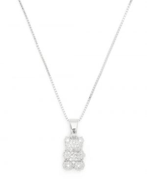 Křišťálový náhrdelník Crystal Haze stříbrný
