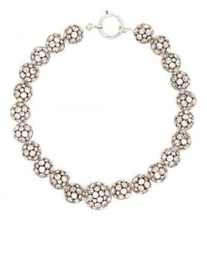 Ogrlica s kristali Isabel Marant srebrna