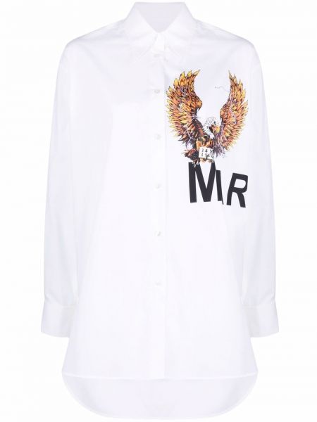Camisa con estampado Mm6 Maison Margiela blanco