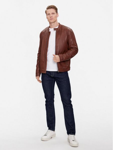 Джинсовая куртка Pepe Jeans коричневая