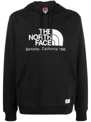 Raštuotas džemperis su gobtuvu The North Face juoda