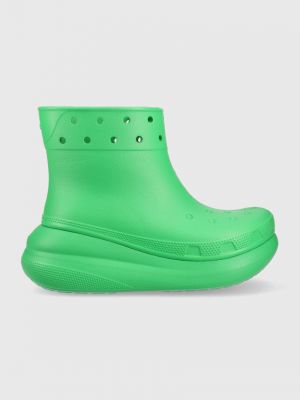 Гумени ботуши Crocs зелено