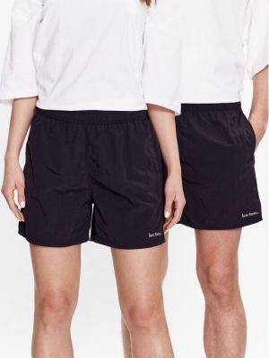 Laza szabású nylon sport rövidnadrág Iets Frans… fekete