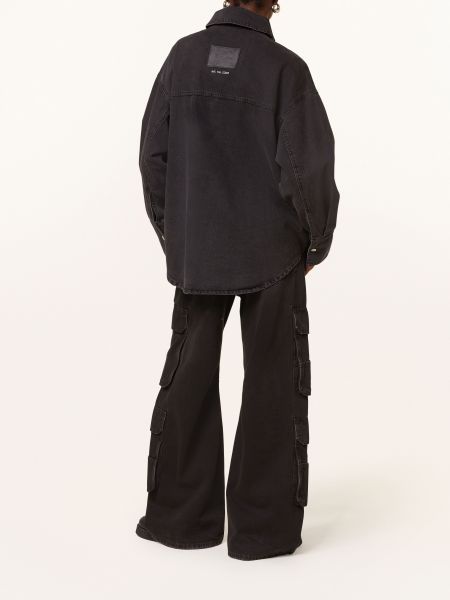 Kurtka jeansowa oversize Black Palms czarna
