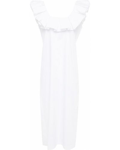 Bílé šaty ke kolenům bavlněné Piece Of White