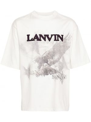 Raštuotas medvilninis marškinėliai Lanvin