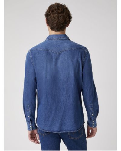 Rifľová košeľa Wrangler modrá