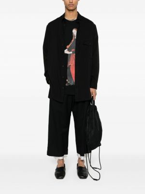 Asimetrisks krekls Yohji Yamamoto melns