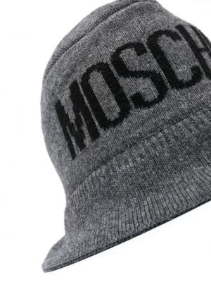 Klobouk Moschino šedý