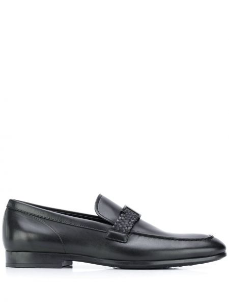 Skinn loafers med spenne Tod's svart