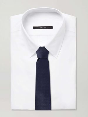Шелковый галстук Gucci синий