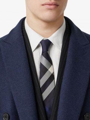 Kostkovaná kravata Burberry modrá