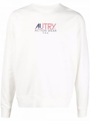 Trykt sweatshirt Autry hvit