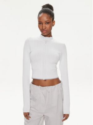 Sweat zippé slim Calvin Klein Performance blanc