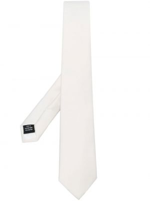 Сатенена вратовръзка Tagliatore бяло