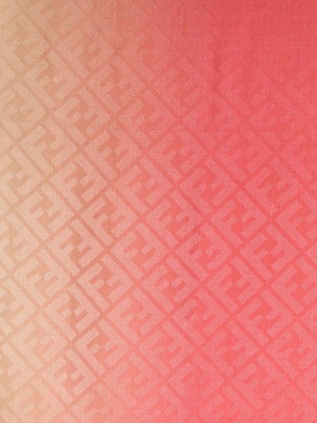 Spalvų gradiento rašto raštuotas šalikas Fendi rožinė