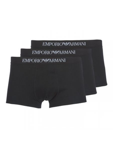 Bokserki bawełniane slim fit Emporio Armani czarne