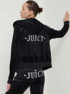 Kapucnis felső Juicy Couture fekete
