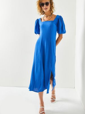 Midi šaty Olalook modrá