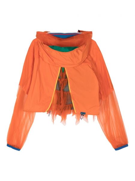 Veste à capuche en tulle Kolor orange