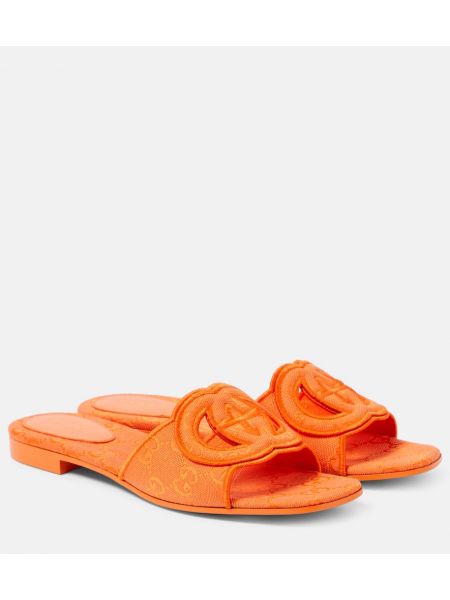 Polobotky Gucci oranžové