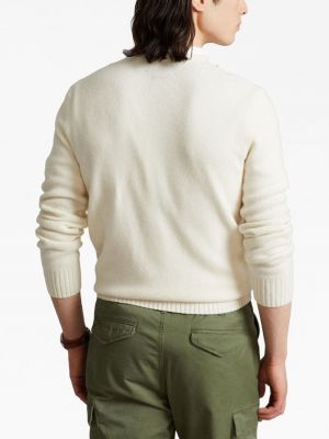 Kvetinový saténový sveter s potlačou Polo Ralph Lauren sivá