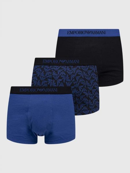 Emporio Armani Underwear pamut boxeralsó 3 db fekete
