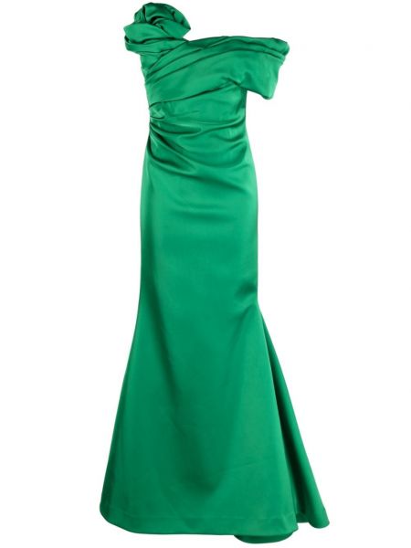 Асиметрична вечерна рокля Rachel Gilbert зелено