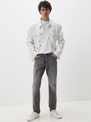 Прямые джинсы Tom Tailor серые