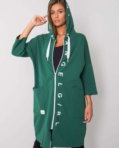 Rozepínací mikina Fashionhunters zelená