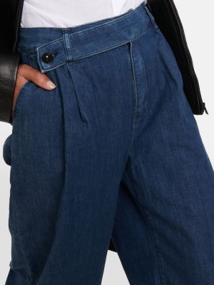 Asimetriški relaxed fit džinsai Ag Jeans mėlyna