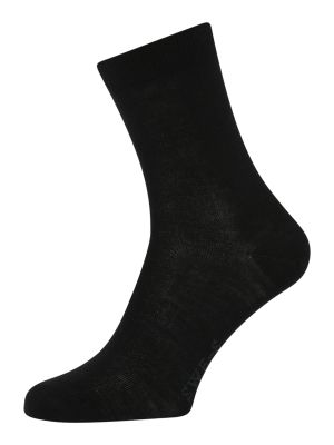 Jednofarebné bavlnené nylonové ponožky Swedish Stockings - čierna
