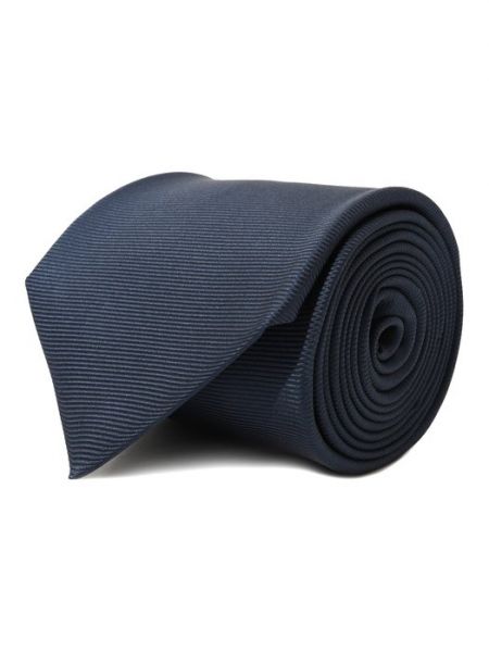 Шелковый галстук Kiton синий