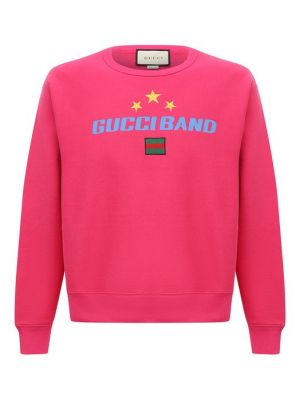 Хлопковый свитшот Gucci розовый