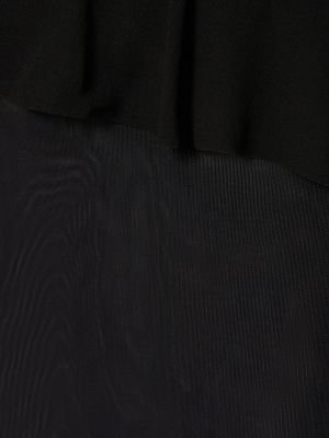 Fodros hosszú ruha Bec + Bridge fekete