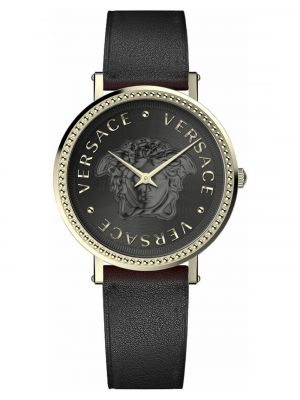 Часы с кожаным ремешком Versace