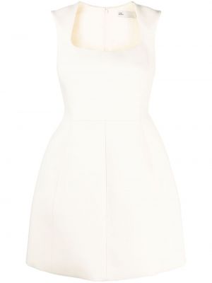 Μάλλινη αμάνικο φόρεμα από κρεπ Tory Burch λευκό