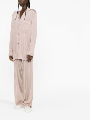 Oversize bluse mit geknöpfter Maison Margiela pink
