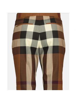 Pantalones a cuadros Burberry marrón