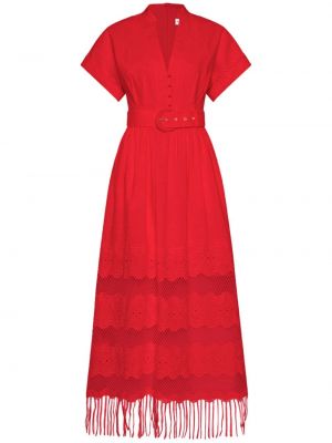 Šaty s výstřihem do v Rebecca Vallance červené