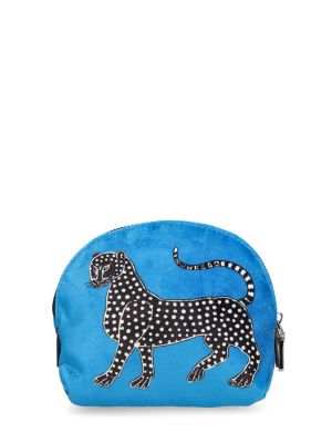 Βελούδινη τσάντα Ortigia μπλε