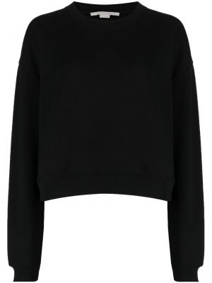 Nėriniuotas medvilninis džemperis Stella Mccartney juoda