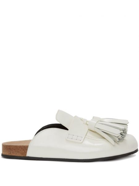 Kožené mules Jw Anderson bílé