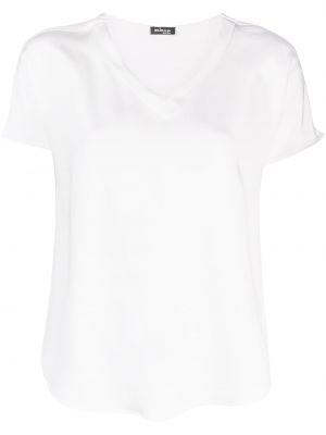 Копринена блуза Kiton бяло