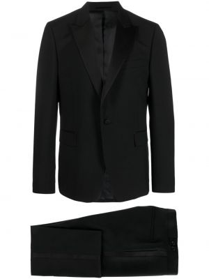 Mohérový vlněný oblek Paul Smith černý