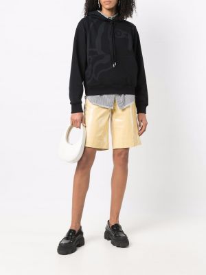 Sudadera con capucha con estampado con estampado abstracto Kenzo negro