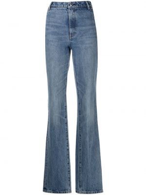 Jeans bootcut taille haute large Alexander Wang bleu